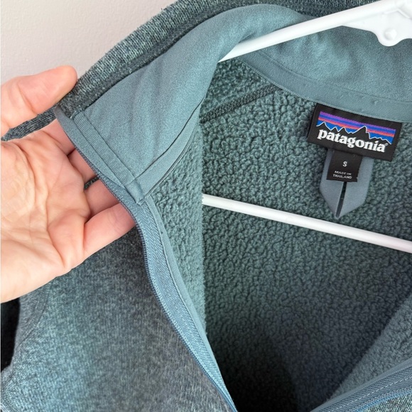 Patagonia Dark Teal Women’s Better Sweater 1/4 Zip Knitted Pullover - Small - Picture 6 of 14